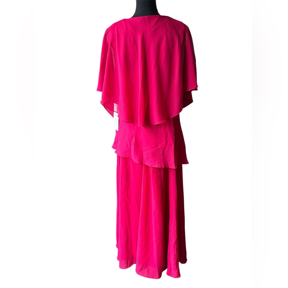 Coldwater Creek Flowy Raspberry skirt and shirt coordinated set NWT 18W - Picture 3 of 7